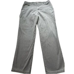 Lee Relaxed Straight Legged High Rise Size 14 Wide Legged Gray Jeans